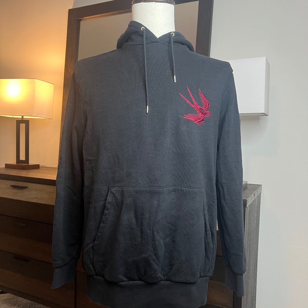 Paul Smith by Mark Mahoney Black Panther and Swallow Embroidery Hoodie